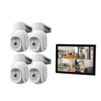 5MP Wi-Fi Pan Tilt Cameras and NVR Monitor Security System