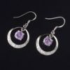 Sterling silver with CZ earring