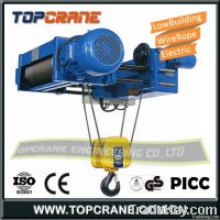 Low headroom and Low building wire rope hoist 8ton