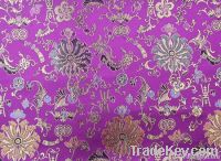 jacquard brocade fabric red