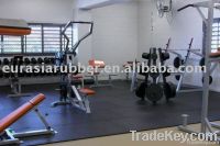 gym and fitness center rubber flooring tile