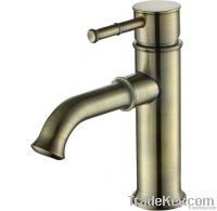 single lever washbasin mixer (green bronze)