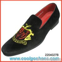 classical men velvet slippers manufacturer from china