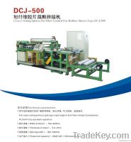 Cross cutting splicer for fiber loaded for rubber sheets