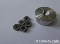 Polycrystalline diamond wire drawing die