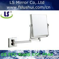 Fancy wall mounted square mirror with LED light