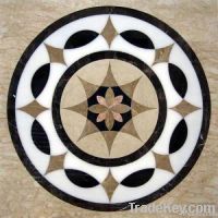 Natural stone waterjet pattern medallions