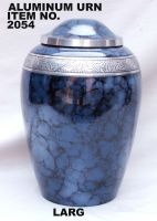 ALUMINIUM BLUE FIRE URN