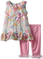 fashion child wear 2pcs with dress