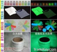self luminous luminescent thread yarn fabric glow in the dark