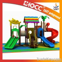 Pastic slide outdoor playground for children