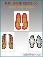 Italian Military Hand Embroidered Bullion Badge.