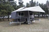 Heavy duty hard floor off road travel trailer