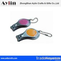 OEM design promotional nail clipper keychain