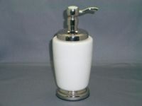 Ceramic with Brass Soap Dispenser