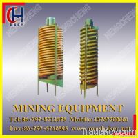 Spiral separator for mineral ore concentrate