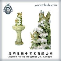 Outdoor Resin Baby Angel Garden Fountain