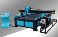 CNC Plasma Cutting Machine with 4th Rotary axis for both sheet and pipe