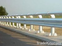 galvanized highway guardrail