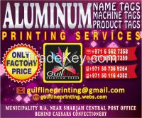 Aluminum Tags Printing By Gulf Line