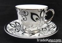 silver plated cup saucer