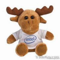 Promotional Toy Stuffed Animal Moose with T-shirt