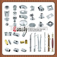 Stainless Steel pipe fittings, AISI 304/316L, for Bridge Railings, Deck Railings, Porch Railings, Stair Railings