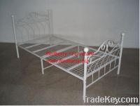 wrought iron single bed