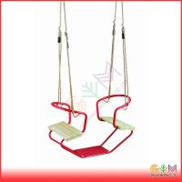 Metal swing accessory wooden rope ladder for kids