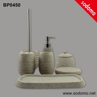 6pcs soap dispenser, towel tray, soap dish, tumbler, toothbrush