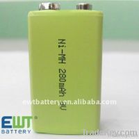 9V Ni-MH rechargeable battery 280mAh