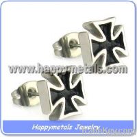 Shinning stud earrings in 316l stainless steel wholesale (E5128)