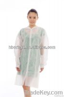 disposable nonwoven lab coat with Korean collar