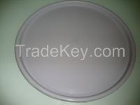 16&quot; ROUND  RUBBER BLACK NON SLIP SERVING DRINK WAITERS TRAY High Quality Buffet Serving Tray