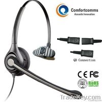 Noise-cancelling call center headphone