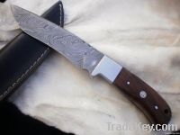 Damascus Steel Hunting Skinner Knife