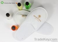 Custom Eco - friendly Hotel slippers, Terry Cloth, Closed Toe, Diamond