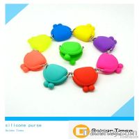 Colorful promotion gifts silicone purse and wallet