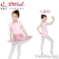 Dttrol Children Girls Short Sleeve Seamless Ballet Dance Leotard