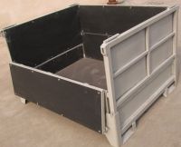 Steel pallet container, Conteneur palette d'acier, contenedor de paleta de acero