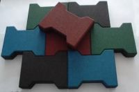 Rubber Tiles, Rubber Pavers, Dog Bone Rubber Tiles Pavers