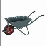 Wheelbarrow with Pb-Free/UV-Resistant Powder Coating and 120kg Loading Capacity. Wb3004