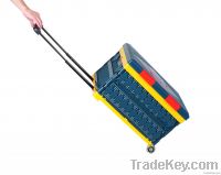 Plastic Folding Storage Case with Pull Rod