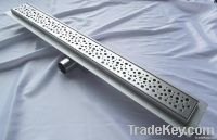 Linear channel drain with flange