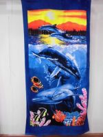 30 in X 60 in 75 x 150 cm 100% Cotton Outdoor Beach Towel animal print Fashion Girl Favors Party Gift Bath Towels