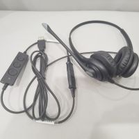 Binaural Wired Noise Cancelling USB Computer Gaming Headphone Call Center Office Telephone Headsets for Meeting PC Smartphones Tablet