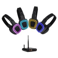Factory Wholesale Silent Disco Headphone 500m Control Distance Quiet Party Headset Stereo Silent Disco Earphone and Transmitter