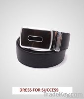 Men&#039;s belts Black Dress Genuine Cow Leather Belt  Auto Lock Buckle