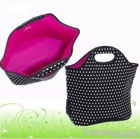 Fashion lady's cute waterproof neoprene lunch bag neoprene bag cheap l