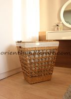 Vietnam water hyacinth laundry hamper